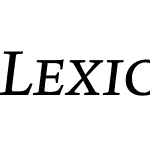 LexiconNo1ItalicA