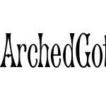 ArchedGothicCondSG TT Regular