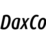 DaxCondensed-MediumItalic