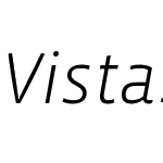 VistaSansLightItalic