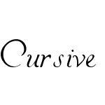 Cursive