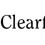 Clearface T.