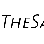 TheSans 3-Light Caps