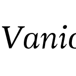 Vanio Italic Variable