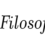 FilosofiaItalic