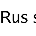 Rus Sans 3 TTF