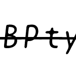 BPtypewriteStrikethrough