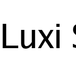 Luxi Sans