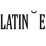 Latin Extra Condensed Hu