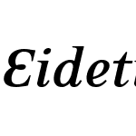 EideticNeoBoldItalic