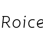 Roice-LightItalic