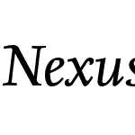 NexusSerif-Italic