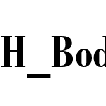 H_Bodoni BdCn BT