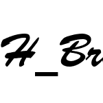 H_Brush Script BT