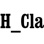 H_Clarendon Bold Condensed BT