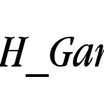 H_Garamond ITC BkCn BT