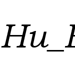 Hu_Bossitalic