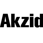 Akzidenz-Grotesk Pro ExtraBold