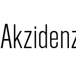 Akzidenz-Grotesk Pro Light Cnd