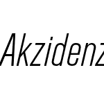 Akzidenz-Grotesk Pro Light Cnd