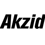 Akzidenz-Grotesk Pro XBd Cnd