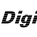 Digital Maurice h stripes-italic