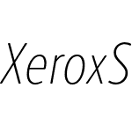 Xerox Sans Condensed Thin