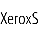 Xerox Sans Condensed Light