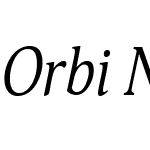 OrbiNarrowW05-Italic
