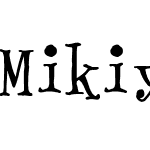 Mikiyu Font alphapen