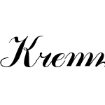 Kremlin Tsaritsa Script Italic