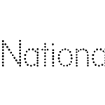 National First Font Dotted