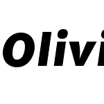 OlivineWideW03-BlackItalic