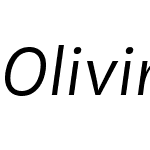 OlivineWideW03-BookItalic