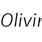 OlivineWideW03-LightItalic