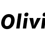 OlivineWideW05-BoldItalic