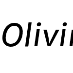 OlivineWideW05-Italic