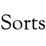 Sorts Mill Goudy