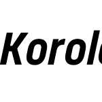 Korolev Bold Italic