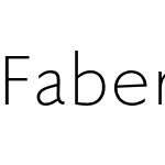 Faber Sans Pro reduced