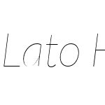 Lato Hairline