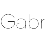 Gabriel Sans Thin