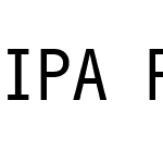 IPA Pゴシック