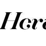 Hera Big Regular Italic