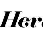 Hera Big SemiBold Italic