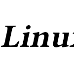 Linux Libertine Slanted O