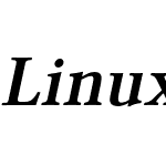 Linux Libertine Slanted O