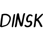 DINSKI CASUAL HANDWRITING