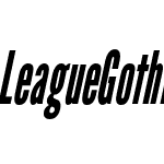 League Gothic Condensed Italic