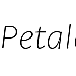 PetalaW03-ThinItalic